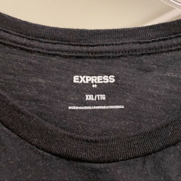 Express Black Lion Slub Cotton T-Shirt- Size XXL - Picture 4 of 4